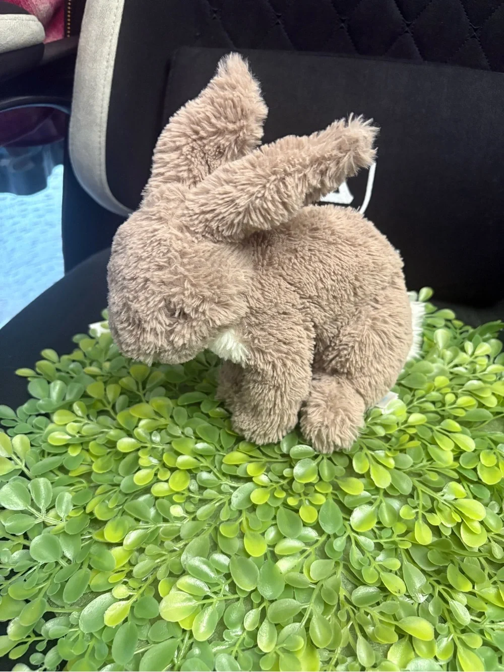 Jellycat Taupe Plush Bunny with White Tail